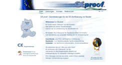 Desktop Screenshot of ceproof.de