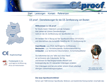 Tablet Screenshot of ceproof.de